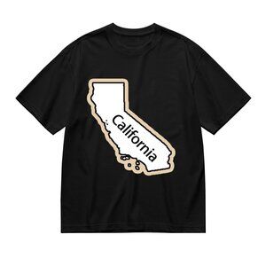 California Graphic Tee in Black